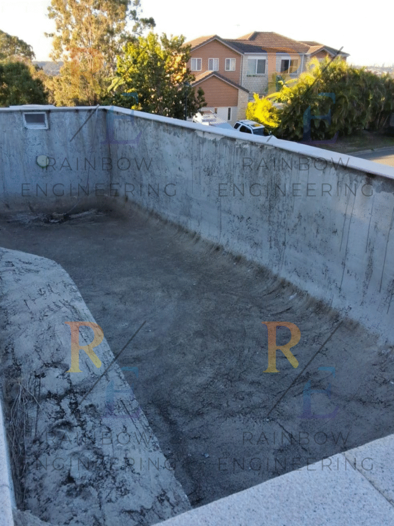 Assessment of a Non-Compliant Reinforced Concrete Swimming Pool with Cantilevered Retaining Wall 2 123123123123